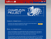 Tablet Screenshot of chameleonproject.org